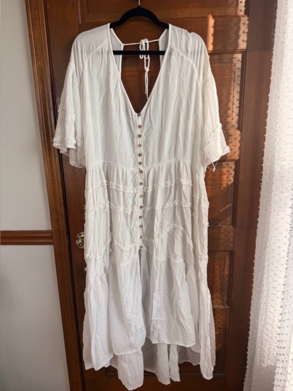 Free People Tiered Cotton Maxi Dress